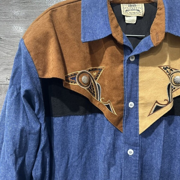 Vintage 1849 Authentic Ranchwear USA Size Medium Large Rodeo Navajo Western - Picture 4 of 11